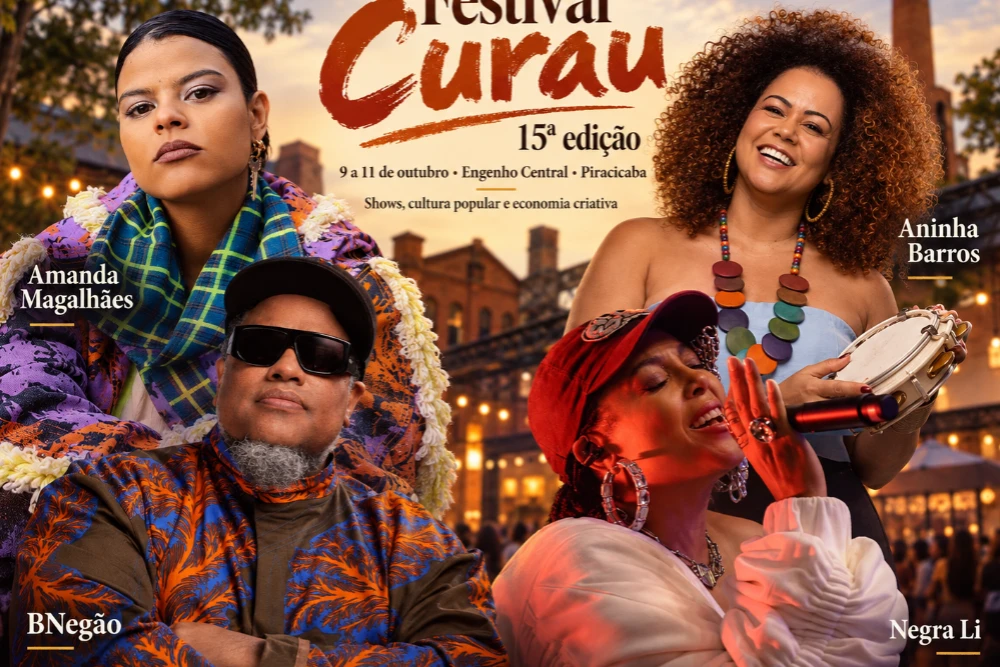 Festival Curau chega à 15ª edição com programação gratuita no Engenho Central.